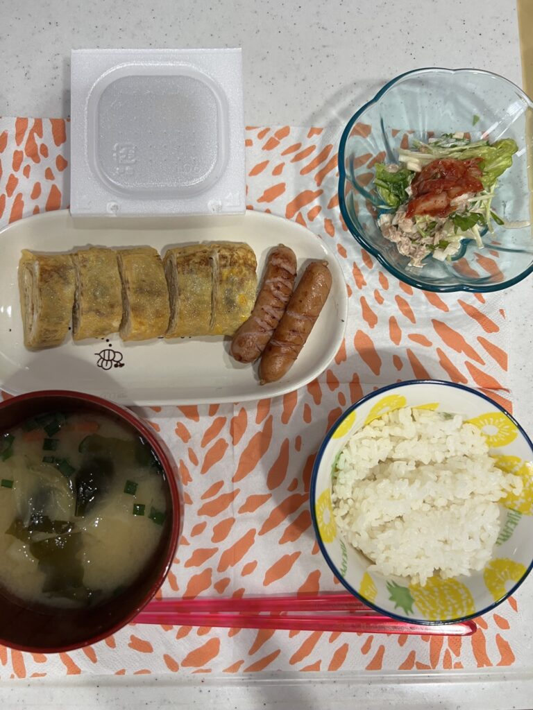 【（）】簡単な朝ごはん