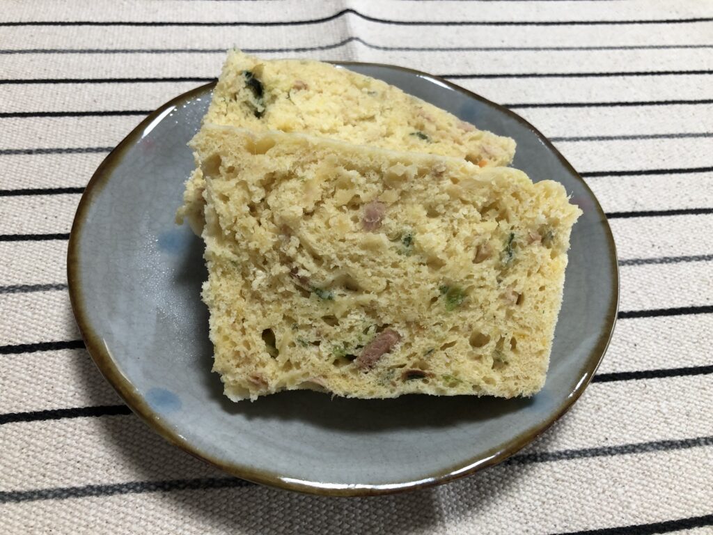 【（）】野菜たっぷり蒸しパン